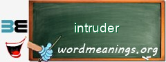 WordMeaning blackboard for intruder
